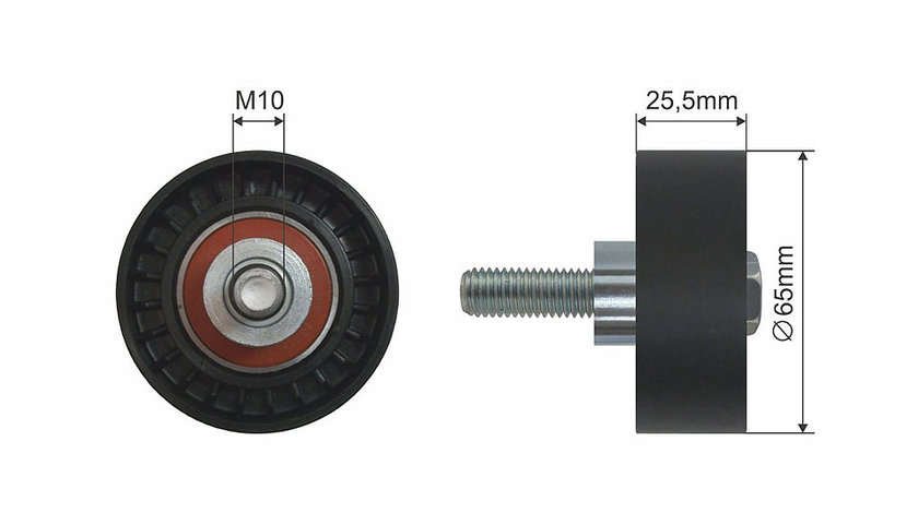 ROLA INTINZATOR CUREA TRANSMISIE, FIAT BRAVO II, STILO 1.4/1.8/1.9 10.01-12.14