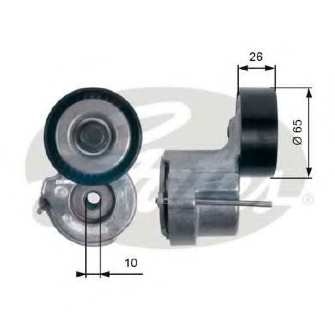Rola intinzator,curea transmisie FIAT BRAVO II (198) (2006 - 2016) GATES T39174 piesa NOUA