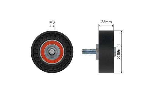 ROLA INTINZATOR CUREA TRANSMISIE, FIAT PALIO, SIENA, STRADA 1.2/1.3 07.97-