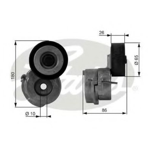 Rola intinzator,curea transmisie FIAT PUNTO Van (199) (2008 - 2016) GATES T38440 piesa NOUA