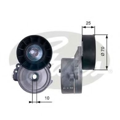Rola intinzator,curea transmisie FIAT SCUDO platou / sasiu (272, 270) (2007 - 2016) GATES T38477 pie...