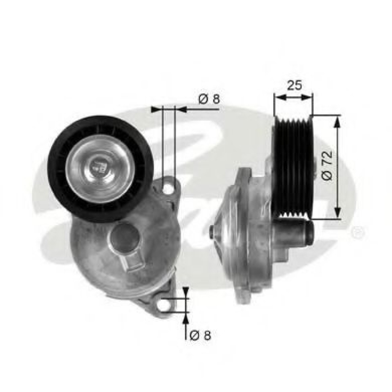 Rola intinzator,curea transmisie FORD FOCUS Combi (DNW) (1999 - 2007) GATES T38188 piesa NOUA