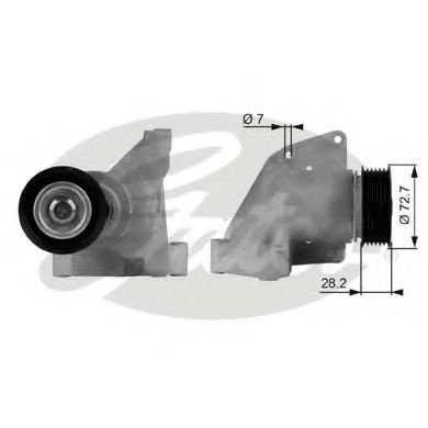 Rola intinzator,curea transmisie FORD FOCUS (DAW, DBW) (1998 - 2007) GATES T38316 piesa NOUA