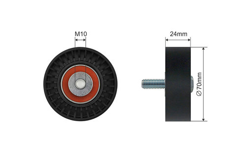 ROLA INTINZATOR CUREA TRANSMISIE, FORD FOCUS I, MAVERICK, MONDEO II, TRANSIT CONNECT; MAZDA TRIBUTE ...