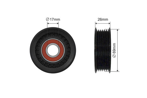 ROLA INTINZATOR CUREA TRANSMISIE, FORD GALAXY II, GALAXY MK II, MONDEO III, MONDEO IV, S-MAX, TRANSI...
