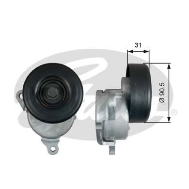 Rola intinzator,curea transmisie FORD MONDEO II (BAP) (1996 - 2000) GATES T38480 piesa NOUA