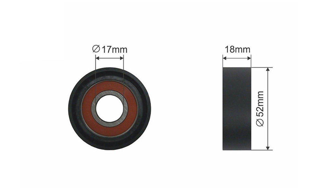 ROLA INTINZATOR CUREA TRANSMISIE, FORD MONDEO III, JAGUAR X-TYPE 00-