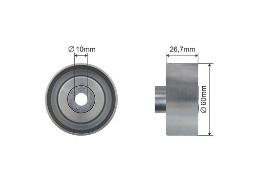 ROLA INTINZATOR CUREA TRANSMISIE, FORD TOURNEO CONNECT, TRANSIT CONNECT 1.8D 06.02-12.13