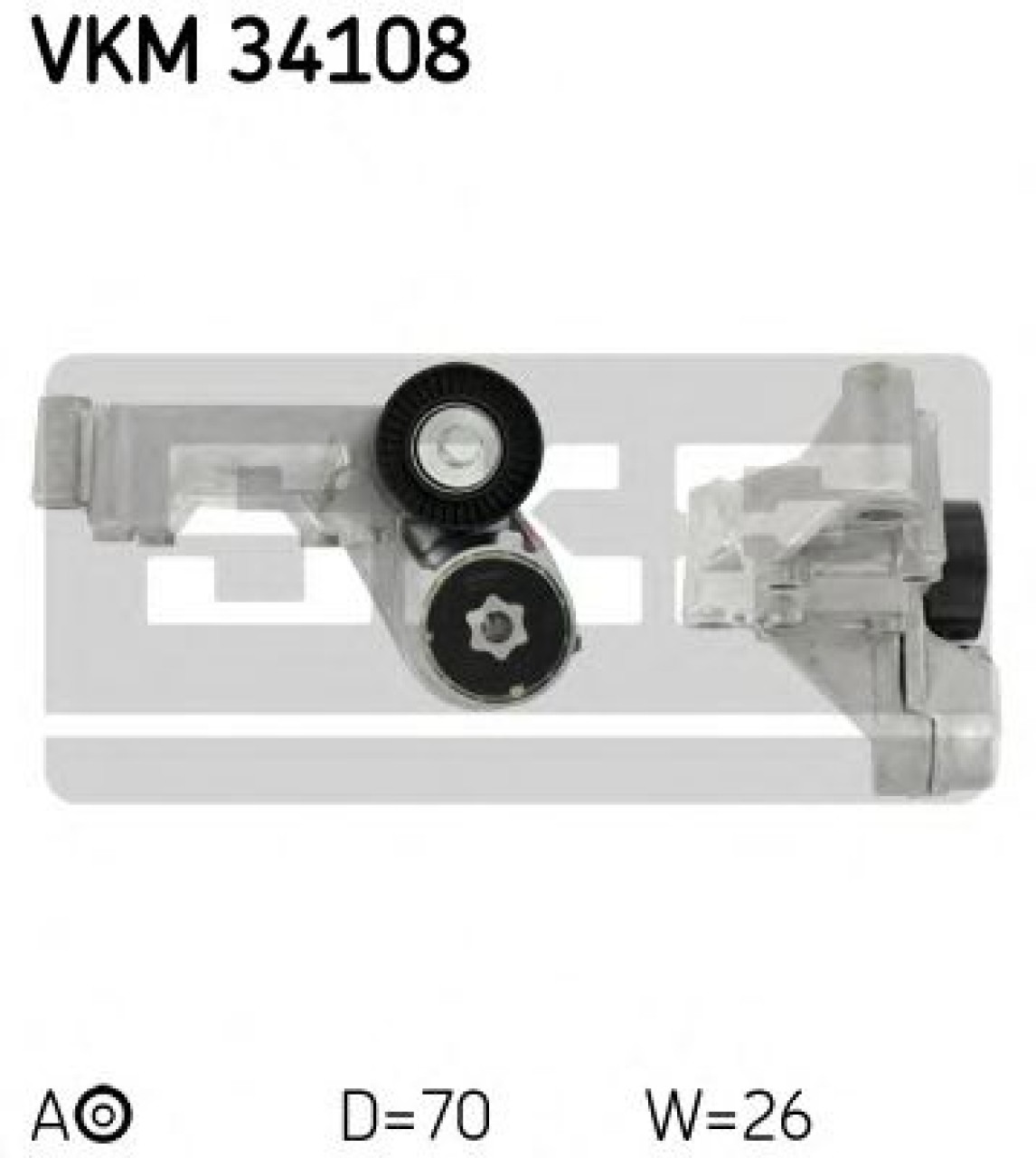 Rola intinzator,curea transmisie FORD TRANSIT CONNECT (P65, P70, P80) (2002 - 2016) SKF VKM 34108 piesa NOUA