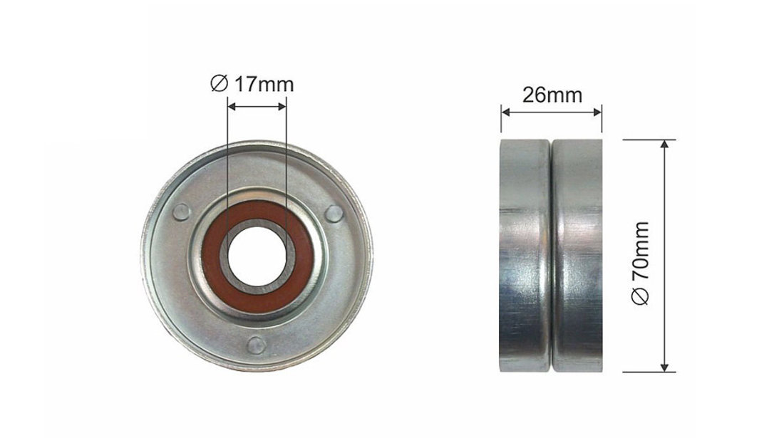 ROLA INTINZATOR CUREA TRANSMISIE, HONDA ACCORD VI; LAND ROVER FREELANDER I; MG MG ZR, MG ZT, MG ZT- T; ROVER 25 I, 400 II 2.0 d 05.95-10.06