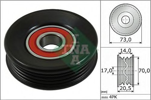 Rola intinzator,curea transmisie HONDA ACCORD VI (CG, CK) (1997 - 2003) INA 531 0853 10 piesa NOUA