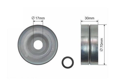 ROLA INTINZATOR CUREA TRANSMISIE, HONDA ACCORD VIII, CIVIC VIII, CR-V III, FR-V 1.8/2.0 09.05-