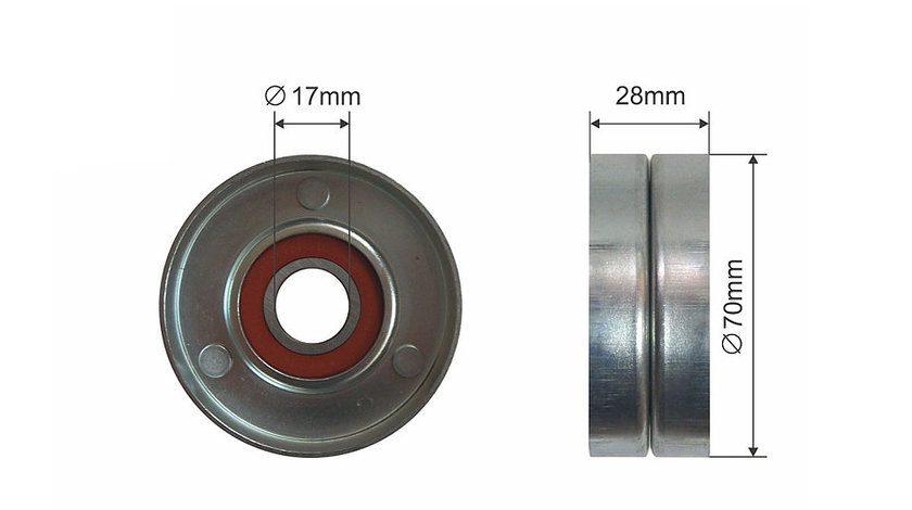 ROLA INTINZATOR CUREA TRANSMISIE, HYUNDAI ACCENT II, ELANTRA, GETZ, I30, MATRIX, SANTA F I, SONATA V, TRAJET, TUCSON; KIA CARENS II, CARENS III, CEE'D, CEE'D SW, CERATO, MAGENTIS 1.5D/2.0 d 04.01-