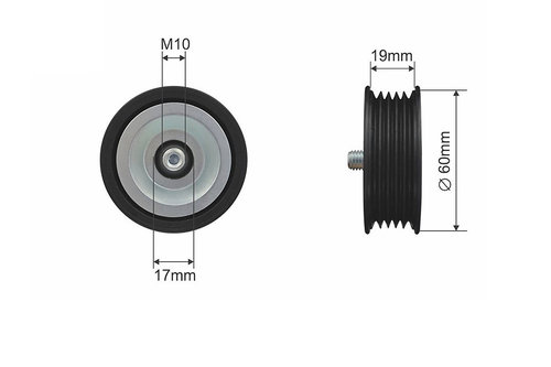 ROLA INTINZATOR CUREA TRANSMISIE, HYUNDAI ACCENT III, ACCENT IV, ELANTRA, GETZ, I10, I20, I30, I40, ...