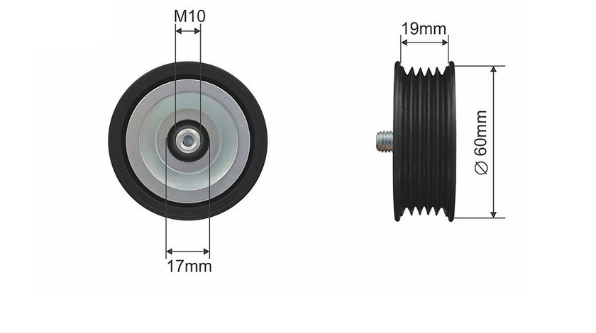 ROLA INTINZATOR CUREA TRANSMISIE, HYUNDAI ACCENT III, ACCENT IV, ELANTRA, GETZ, I10, I20, I30, I40, I40 CW, IX20, IX35, KIA CARENS IV, CEE'D, CEE'D SW, CERATO, OPTIMA, PICANTO 1.1D-1.7D 03.05-