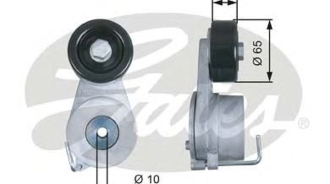 Rola intinzator,curea transmisie HYUNDAI ix35 (LM, EL, ELH) (2009 - 2016) GATES T39275 piesa NOUA