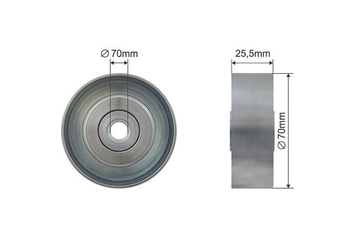 ROLA INTINZATOR CUREA TRANSMISIE, JEEP 2.8CRDI WRANGLER 07-, LIBERTY 08-13, DODGE NITRO 2.8CRDI 07-1...