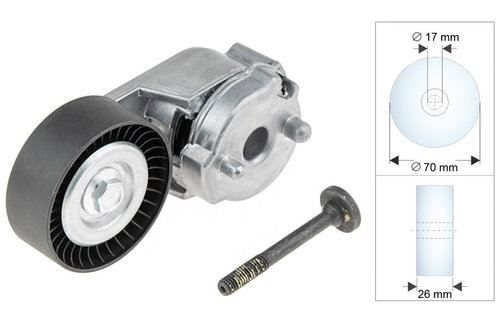 ROLA INTINZATOR CUREA TRANSMISIE, JEEP CHEROKEE, GRAND CHEROKEE 4.0 -05