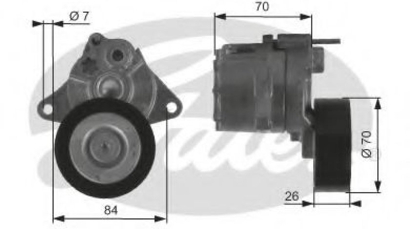 Rola intinzator,curea transmisie JEEP GRAND CHEROKEE II (WJ, WG) (1998 - 2005) GATES T38415 piesa NOUA