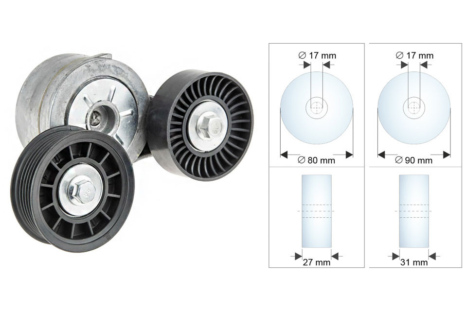 ROLA INTINZATOR CUREA TRANSMISIE, JEEP GRAND CHEROKEE 3.7, 4.7 05-