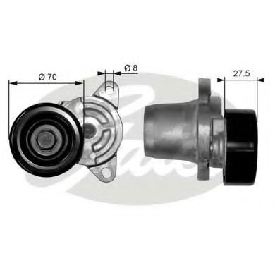 Rola intinzator,curea transmisie KIA CEED SW (ED) (2007 - 2012) GATES T38454 piesa NOUA
