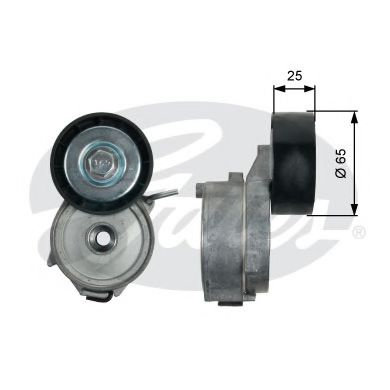 Rola intinzator,curea transmisie LAND ROVER RANGE ROVER EVOQUE (LV) (2011 - 2016) GATES T39211 piesa...