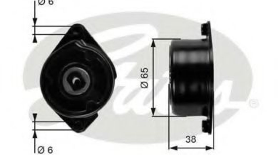 Rola intinzator,curea transmisie LAND ROVER RANGE ROVER III (LM) (2002 - 2012) GATES T39089 piesa NOUA