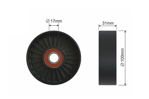 ROLA INTINZATOR CUREA TRANSMISIE, LEXUS GS, IS I, IS SPORTCROSS; TOYOTA SUPRA 3.0/4.0 01.93-10.05