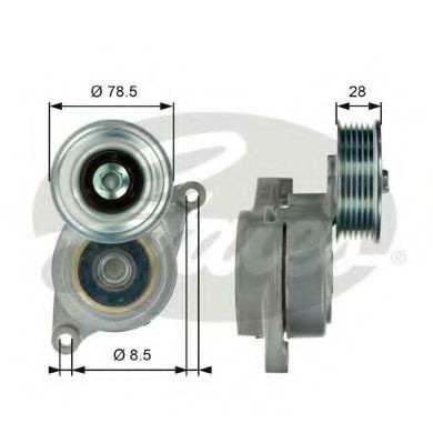 Rola intinzator,curea transmisie MAZDA 3 Limuzina (BK) (1999 - 2009) GATES T39103 piesa NOUA
