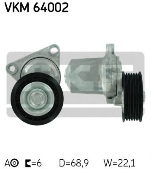 Rola intinzator,curea transmisie MAZDA 6 (GG) (2002 - 2008) SKF VKM 64002 piesa NOUA