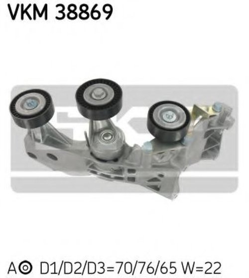 Rola intinzator,curea transmisie MERCEDES A-CLASS (W169) (2004 - 2012) SKF VKM 38869 piesa NOUA