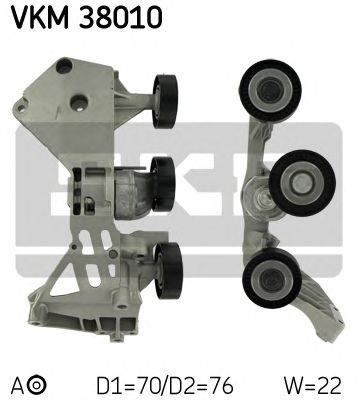 Rola intinzator,curea transmisie MERCEDES A-CLASS (W168) (1997 - 2004) SKF VKM 38010 piesa NOUA