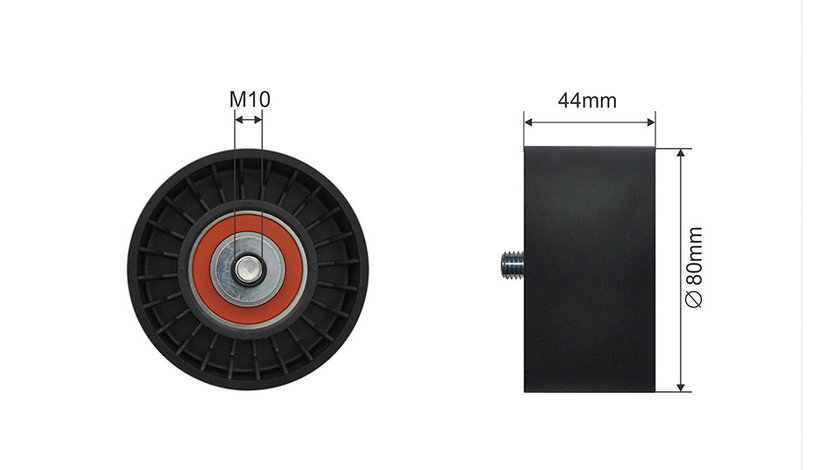 ROLA INTINZATOR CUREA TRANSMISIE, MERCEDES ACTROS, ACTROS MP2 / MP3 OM541.920-OM542.969 04.96-