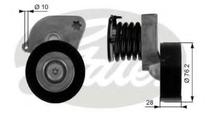 Rola intinzator,curea transmisie MERCEDES C-CLASS (W203) (2000 - 2007) GATES T38346 piesa NOUA