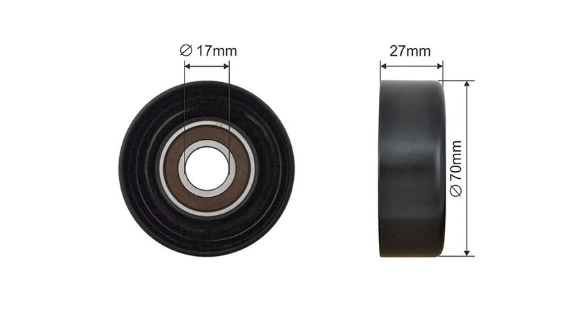 ROLA INTINZATOR CUREA TRANSMISIE, MERCEDES C T-MODEL (S204), C (W204), CLS (C218), CLS SHOOTING BRAKE (X218), E (A207), E (A238), E ALL-TERRAIN (S213), E (C207) 2.0H/3.0 d 06.06-