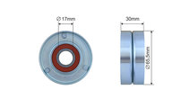 ROLA INTINZATOR CUREA TRANSMISIE, MERCEDES C T-MOD...