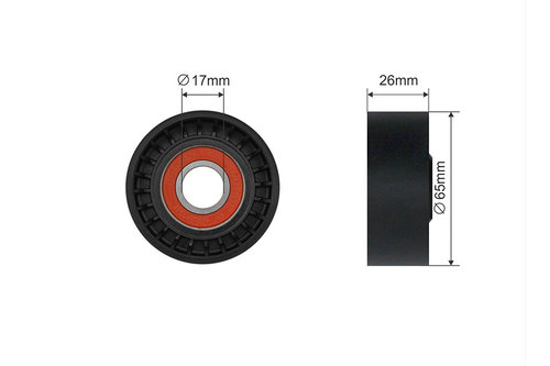 ROLA INTINZATOR CUREA TRANSMISIE, MERCEDES C (W204), C (W205), E (W212), GLK (X204) 1.6-3.5 01.07-