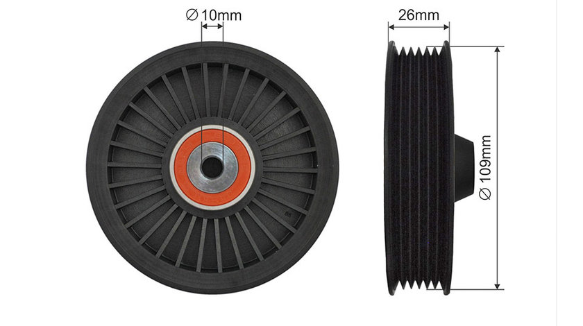 ROLA INTINZATOR CUREA TRANSMISIE, MERCEDES CLS (C218), CLS SHOOTING BRAKE (X218), E (A207), E (C207), E T-MODEL (S212), E (W212), E (W213), G (W463), GLC (C253), GLC (X253) 2.0-5.5 07.99-