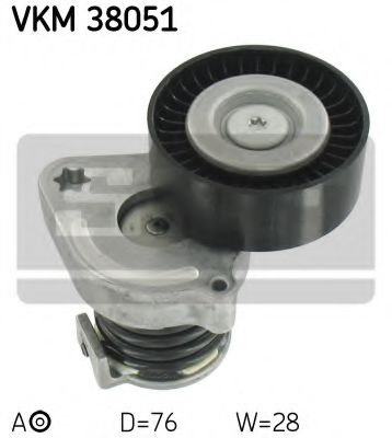 Rola intinzator,curea transmisie MERCEDES E-CLASS T-Model (S211) (2003 - 2009) SKF VKM 38051 piesa N...