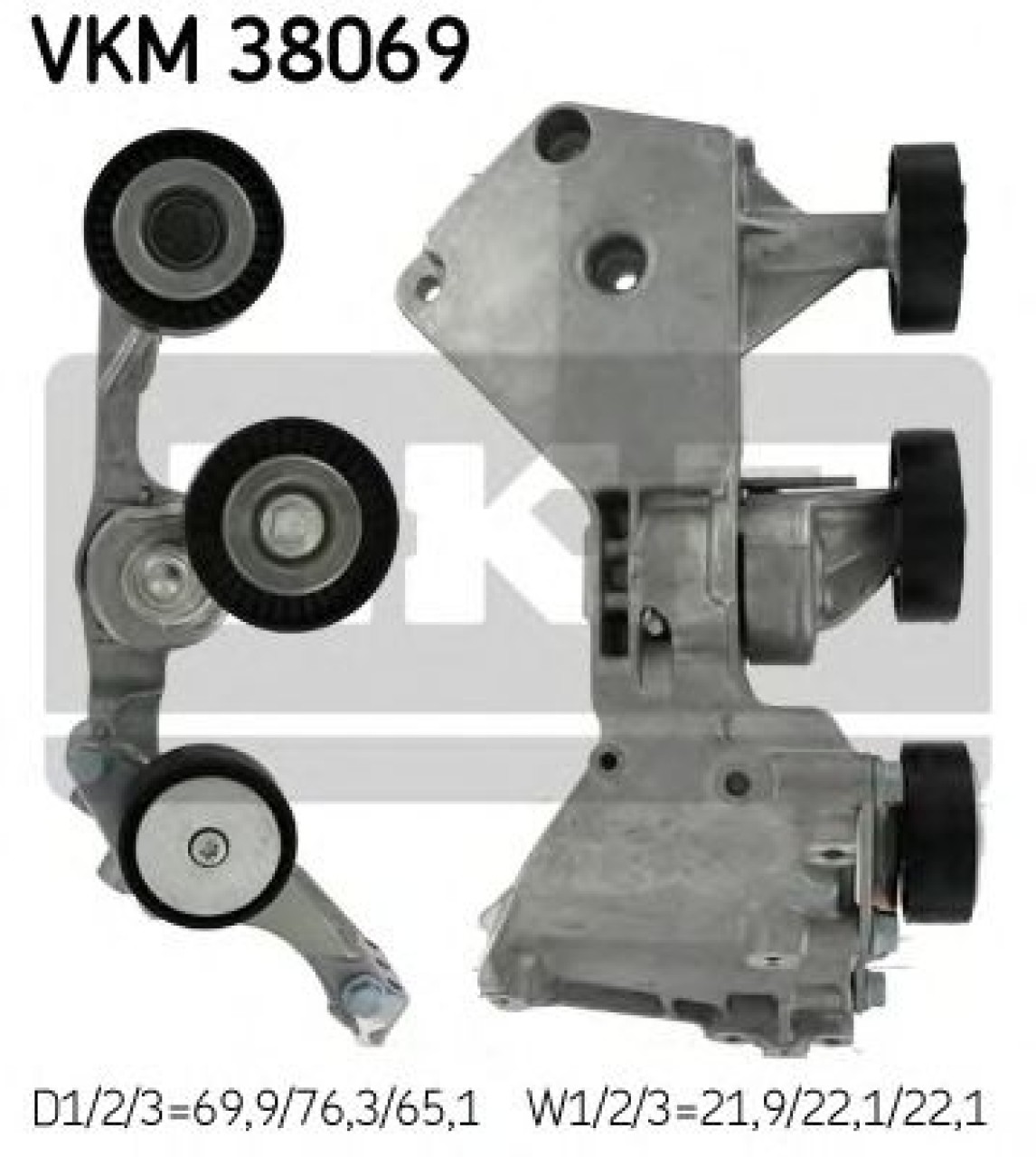 Rola intinzator,curea transmisie MERCEDES VANEO (414) (2002 - 2005) SKF VKM 38069 piesa NOUA