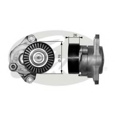 Rola intinzator,curea transmisie MERCEDES SPRINTER 3,5-t caroserie (906) (2006 - 2016) GATES T38319 piesa NOUA