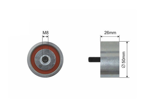ROLA INTINZATOR CUREA TRANSMISIE, MITSUBISHI CARISMA,RENAULT CLIO II, ESPACE III, LAGUNA I, MEGANE I...