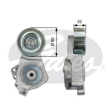 Rola intinzator,curea transmisie MITSUBISHI PAJERO IV (V8_W, V9_W) (2006 - 2016) GATES T39098 piesa ...