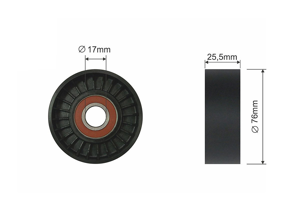 ROLA INTINZATOR CUREA TRANSMISIE, MITSUBISHI OUTLANDER 06-