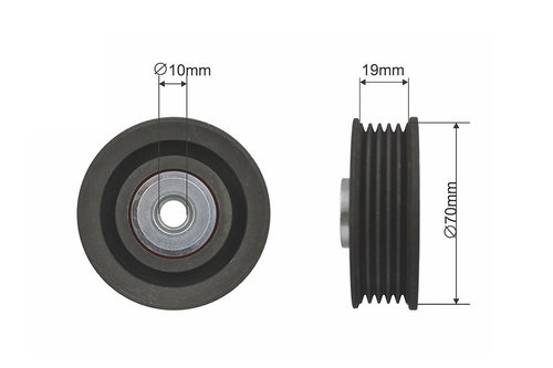 ROLA INTINZATOR CUREA TRANSMISIE, MITSUBISHI CARISMA, PAJERO PININ, SPACE STAR 1.6/1.8 07.95-06.07