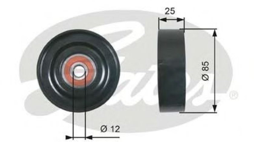 Rola intinzator,curea transmisie NISSAN ALMERA TINO (V10) (1998 - 2006) GATES T36087 piesa NOUA