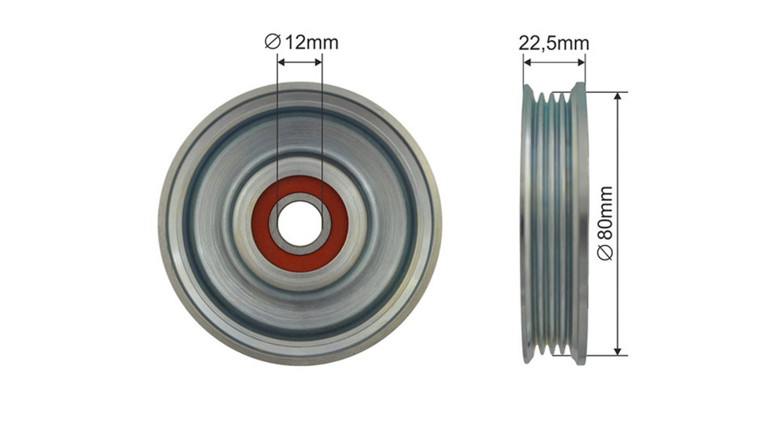 ROLA INTINZATOR CUREA TRANSMISIE, NISSAN CABSTAR, NP300 NAVARA, NT400 CABSTAR, PATHFINDER III 2.5D 01.05-