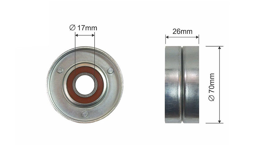 ROLA INTINZATOR CUREA TRANSMISIE, NISSAN JUKE 10-, X-TRAIL 14-, CHEVROLET EPICA 03-06, EVANDA 03-06, LACETTI 03-08, TACUMA 00-08, CAPTIVA (C100) 07-, OPEL ANTARA 06-