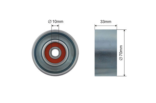 ROLA INTINZATOR CUREA TRANSMISIE, NISSAN JUKE 10-, QASHQAI J10E 06-13, MICRA 02-, NOTE 05-11, NV200 ...