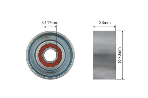 ROLA INTINZATOR CUREA TRANSMISIE, NISSAN NAVARA 05-, PATHFINDER 05-, TIIDA C11 05-12, MICRA 02-10, N...